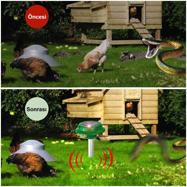 Repel EC 1000 V2  Güneş Enerjili Yılan Fare Haşere Akrep Kovucu 1000 M²