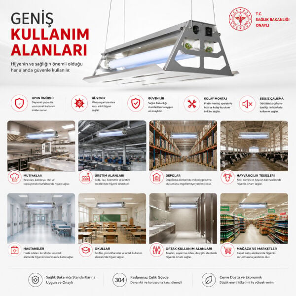 FC0950 Paslanmaz Sinek Tutucu EFK Cihazı