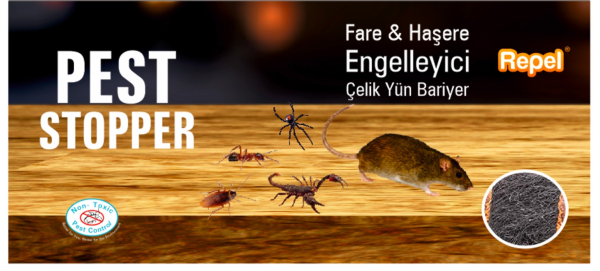 Repel Pest Stopper Fare Haşere Engelleyici Çelik Yün Bariyer