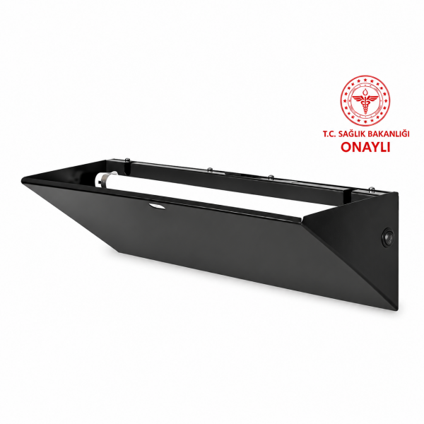 SM023 Siyah Aplik Yapışkan Levhalı Sinek Tutucu Kırılmaz Lambalı