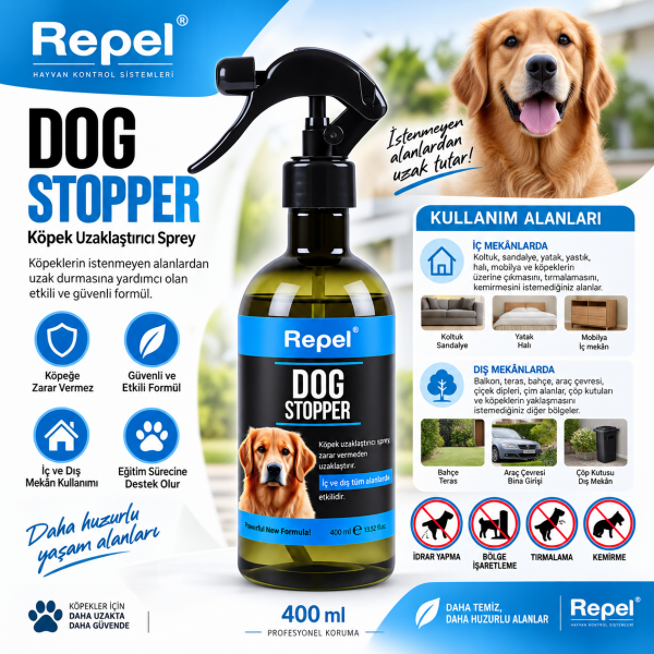Repel Dog Stopper Köpek Uzaklaştırıcı Sprey – 400 ml
