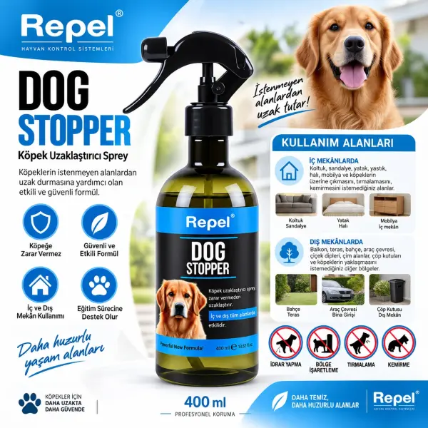 Repel Dog Stopper Köpek Uzaklaştırıcı Sprey 400 ml