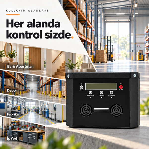 Repel Smart Pest V1 Elektronik Fare, Haşere,  Kedi, Köpek ve Sinek Sivrisinek Kovucu
