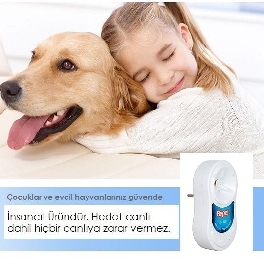 Repel RF 500 V2 Fare Kovucu Sıçan Kovucu Süper Etki (2'Li Paket)