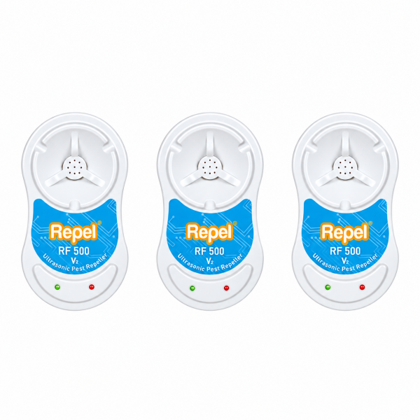 Repel RF 500 V2 Fare Kovucu Sıçan Kovucu Süper Etki (3'Lü Paket)
